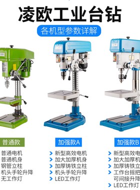 凌欧Z516/Z4120/16mmw20mm工业高精度台钻/家用重型钻床西湖同款