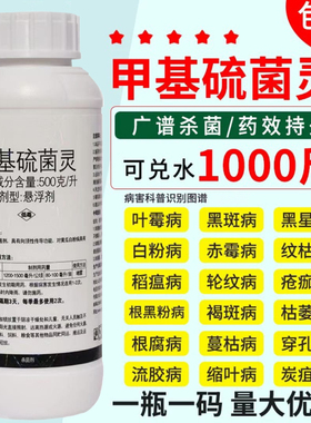 甲基硫菌灵杀菌剂甲托白粉病霜霉病炭疽病灰霉病果树植物花卉农药