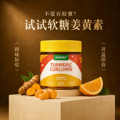 【橘子味】95%高活性姜黄素软糖