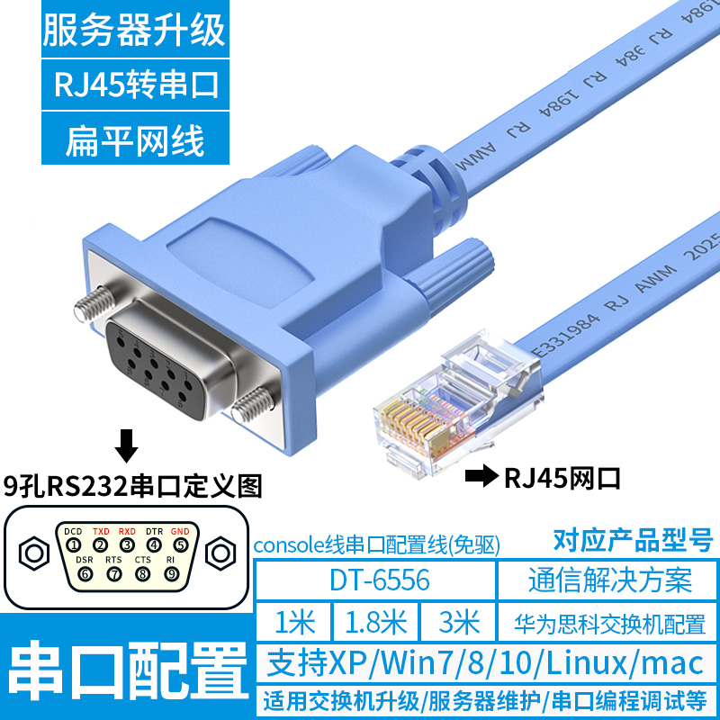 RS232串口转RJ45调试console配置