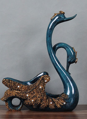 热销【专享价】欧式创意天鹅酒架摆件装饰简约家居酒柜客厅工艺礼