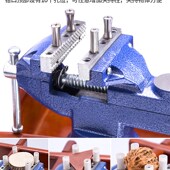 热销小台钳台虎钳小型工作台加厚多功能夹具木工桌面固定平口钳家