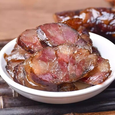 贵州土猪腊肠正宗农家自制烟熏香肠手工川味麻辣土熏肠毕节土特产