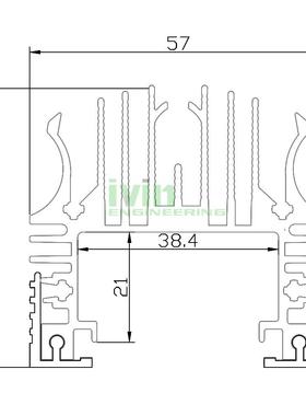 70W洗墙灯外壳套件LED户外防水洗墙灯外壳套件5753A