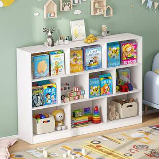 儿童玩具收纳架宝宝落地多层图书书架家用整理大容量储物柜置物架
