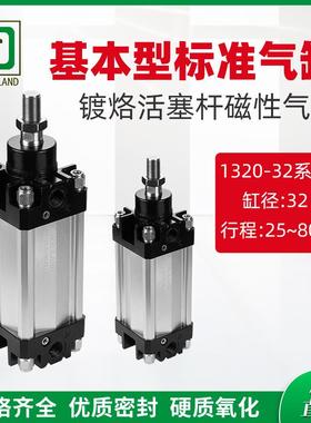 ISO-VDMA标准1320-32系列基本型标准气缸镀烙活塞杆磁性复动气缸