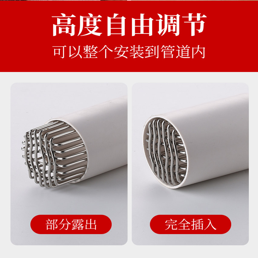 不锈钢防鸟罩排风管通风口卫生间排气孔出风罩侧排防护罩室内安装