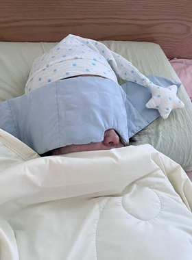 睡觉专用睡帽晚上睡觉睡帽防头风尖尖帽产妇帽夏季空调帽子头巾
