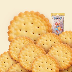 【三只松鼠_小圆饼奶盐味100g】零食小吃食品充饥饼干可可味箱装