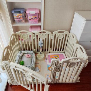 速发隔栏室内中小型犬泰迪狗围笼子窝离门栅栏杆狗别墅带厕所