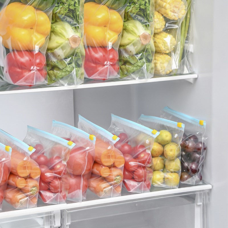 速发冰箱密封保鲜级家用袋加袋自封厚食物分装冷冻收纳密实袋