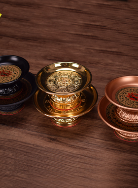 速发奉合金供佛供果盘佛用供锌水果碟子家前莲花盘家居贡具供盘