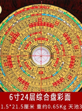 速发崇道堂罗盘高精度2寸寸5寸6寸8寸寸10寸三元三合综合罗盘