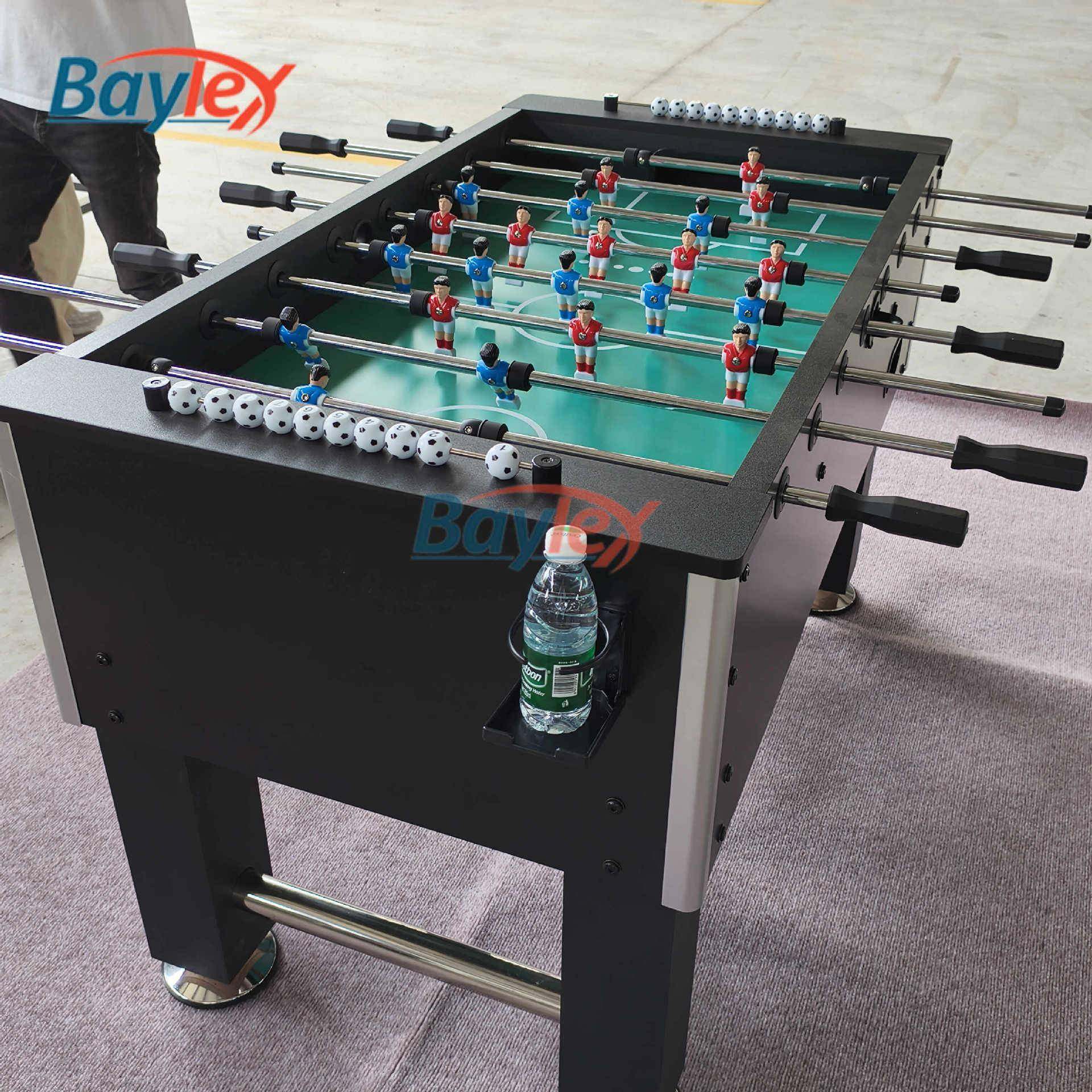 成人桌游黑色经典桌面足球机8杆桌式足球台双人对战台足球桌游戏