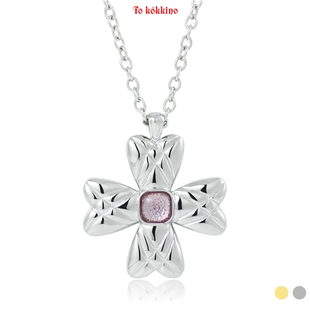 Partsof4*面包纹蝴蝶结项链