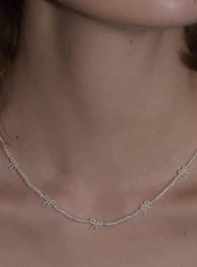 原创设计梦想口袋自然野生手工蝴蝶结项炼锁骨炼