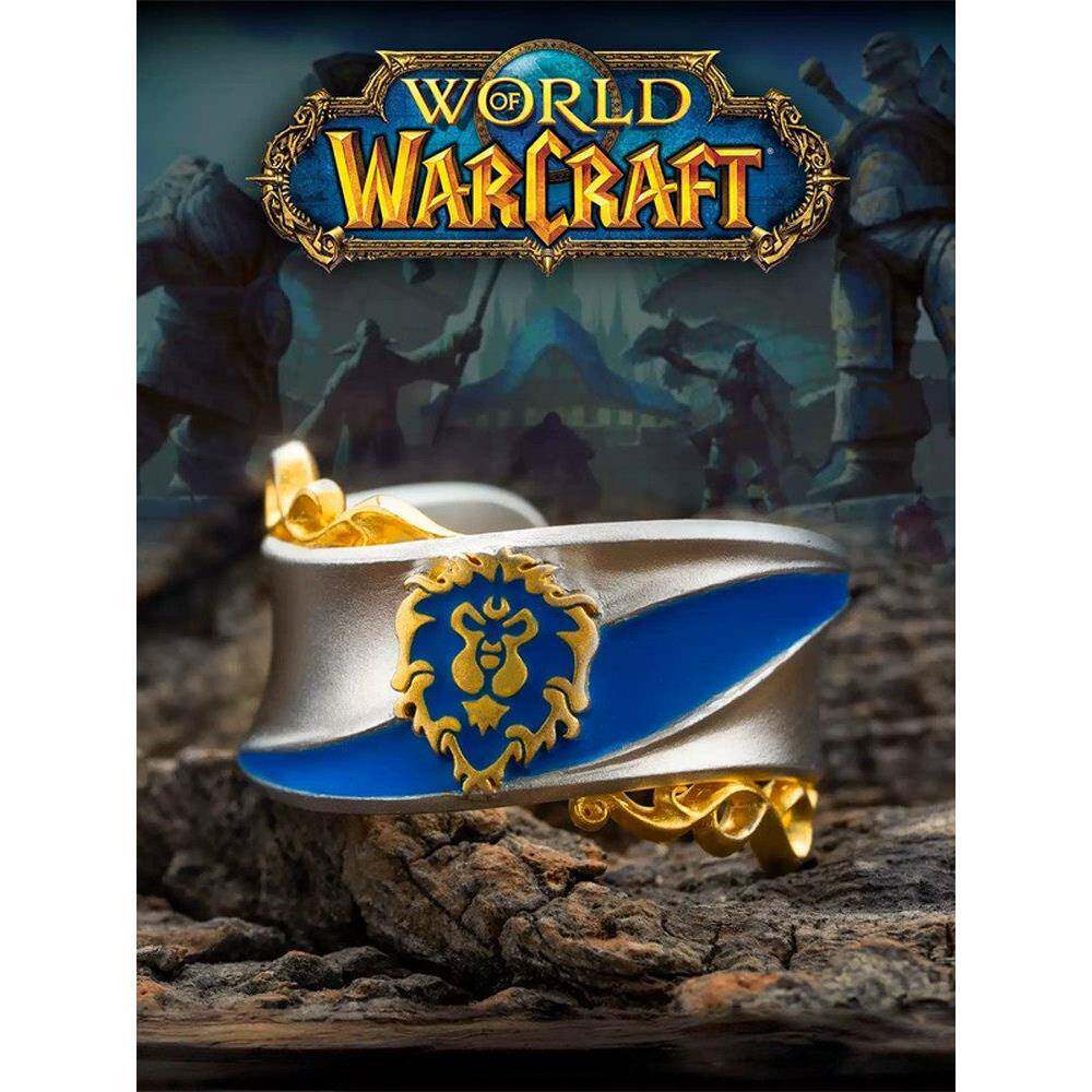 魔兽世界艾泽拉斯联盟戒指 游戏周边小众设计感潮流指环饰品礼物