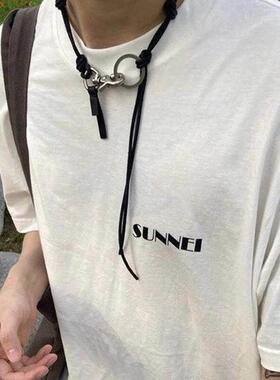 年新款多功能网红项链女可做裤链钥匙 ins风复古情侣锁骨链男