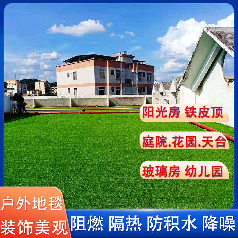 人隔造GNU仿真草坪假草皮幼儿户外地毯工地绿化围挡屋园顶防晒铺
