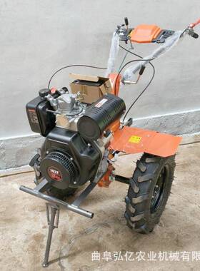 LSK直连大马力柴油微耕机500-12大轮胎田园耕犁机地旋照明两驱款