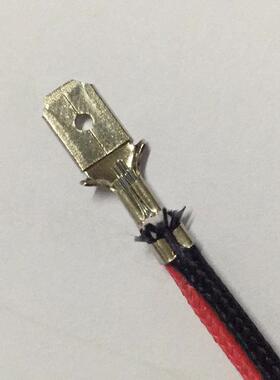 6.3/25端0/树叶插片接线连绕端子对折公子短IRS接接插件连器