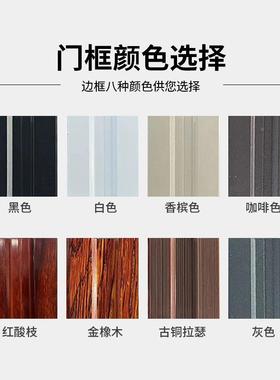 金刚网推折叠门平网防盗带锁纱防猫狗老轨鼠铝TUY合金无隐形拉式