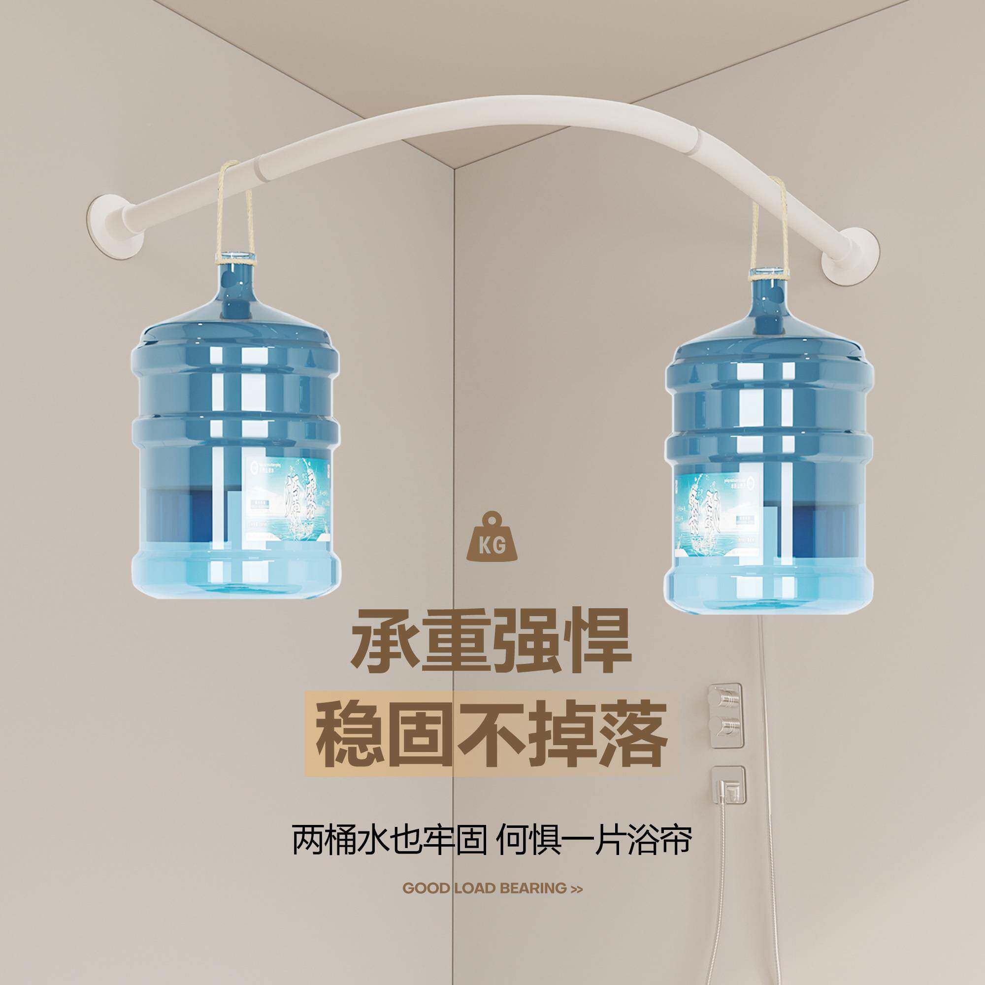 免打浴室隔断帘套孔装生HXXZYY-[间淋卫浴及洗卧室门帘用澡