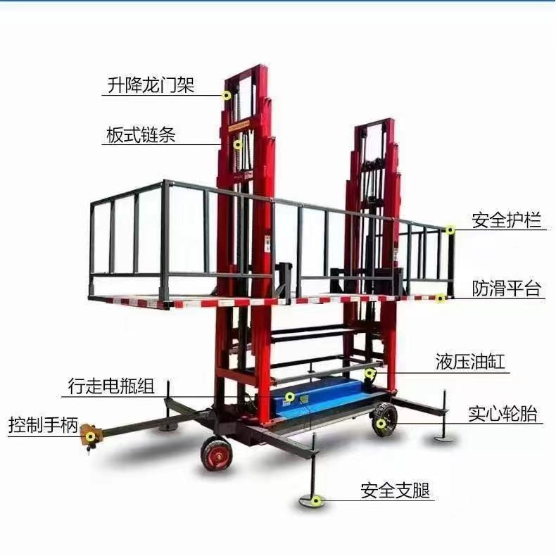 建降筑砖升机砌砌筑行抹灰电动走提升机上砖砌砖69平台车载式