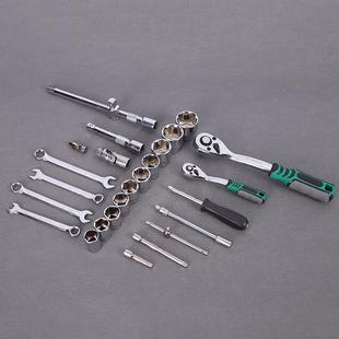 61件套维修组套工具汽修工具套筒扳手汽配工具箱车载应急工具厂家