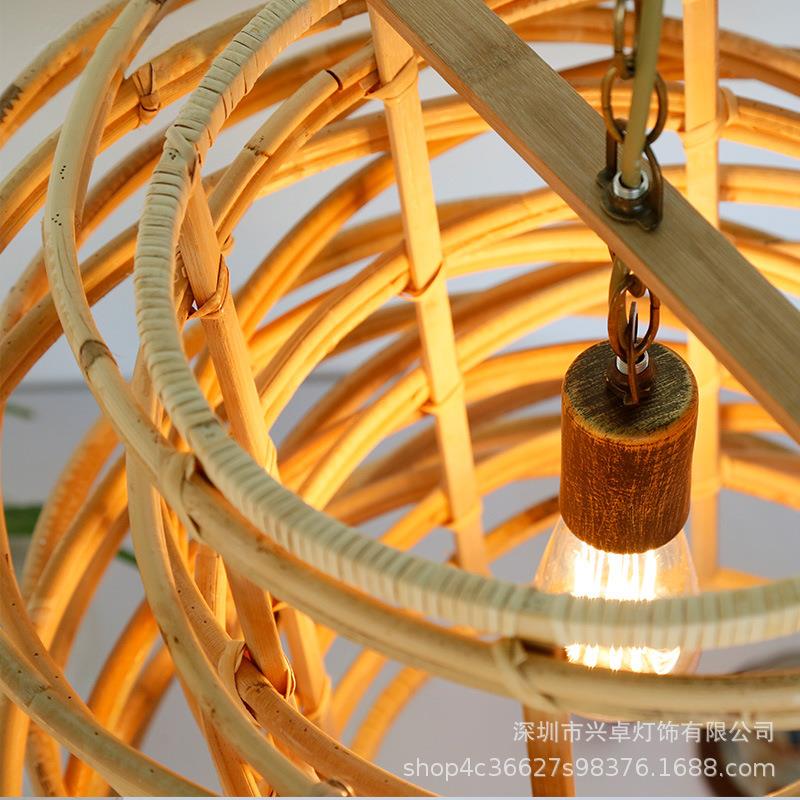 东南酒日亚式竹编非标工程店客栈餐厅民竹丝艺宿长ALO吊灯