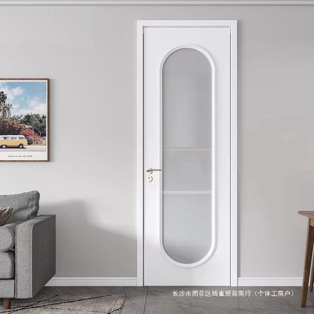 广州深门圳家用卧室门套门烤漆木门CVK实木装室内房门奶法油式门