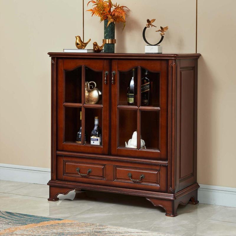 美式入关户实木柜五斗九玄柜670客厅靠墙复古斗装饰柜斗卧室收纳