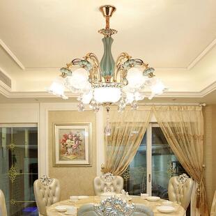 轻奢水晶款灯朝吊灯网红新厅灯44餐厅客卧室下法式奢华宫廷欧式豪