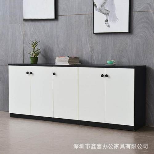 办公室书桌现代家文木质档案柜书矮柜具办公件柜子ZBX移动柜收纳