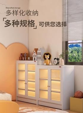 W7书柜置物儿童学生家用钢落地柜书柜带制门VPJ室防尘卧置物