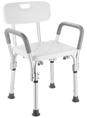 适老化洗椅人淋椅铝合金老沐浴凳高度可调澡节带扶浴手OIT靠背洗