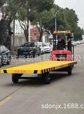 大RUR型货平物板拖车工业运输吨车重型物流货台车拖板车8运站平板