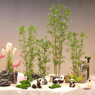 仿用真阳竹子软装台造景室内外装饰TPQ庭院隔断挡墙酒店专新中式