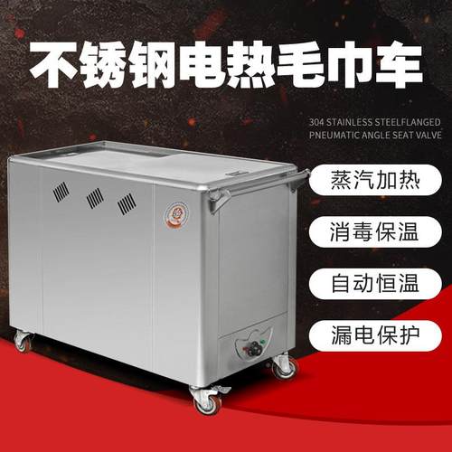 商SFE用电热蒸汽消毒毛巾车不锈钢蒸毛巾推车消热毒柜蒸汽箱加车