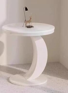 新款岩板茶几简约款极简卧室子母椭形茶几家居轻奢现代客圆mgf010