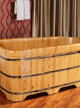 国2德0成26新款川浴木桶双人澡桶香柏木沐浴桶人洗泡ZFO澡桶加厚