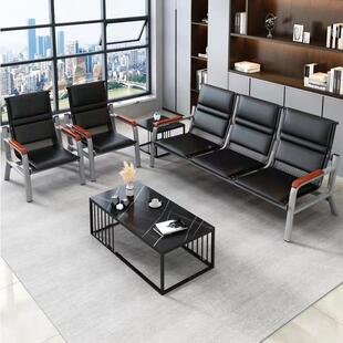 办位公沙架发茶几组人合三连排椅接待985沙发铁候诊排椅等候椅长