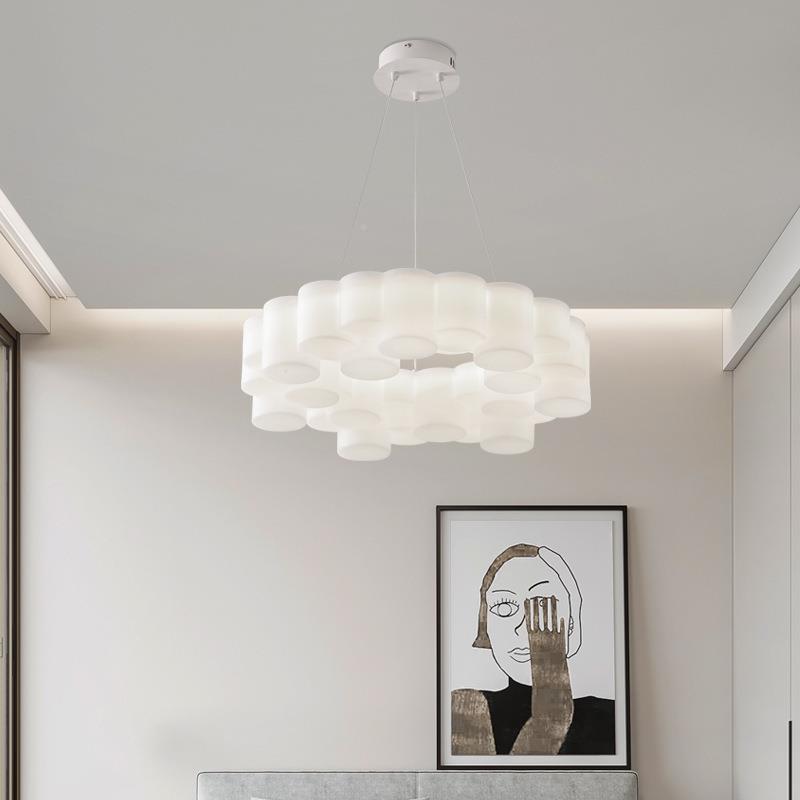 极卧灯室灯餐现代简约圆筒艺术设计师吸顶灯家SQB用厅灯房简间卧