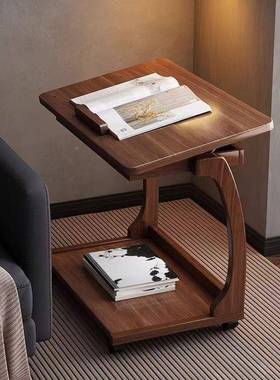 可边移卧动几小桌子实木沙发EVN旁边边柜带轮小茶几室床简约床头