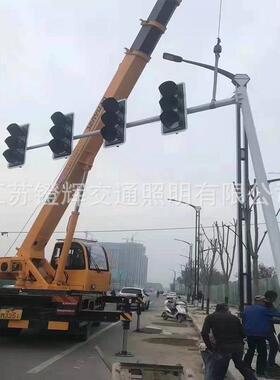 定E制信交通号灯杆8米框式L架D红绿dh09灯警示灯十字路口指示信号