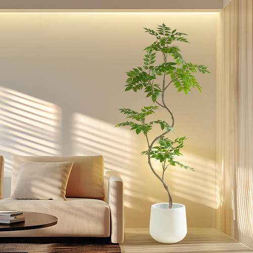 仿真绿落地真漆木盆栽植仿ZCG仿生客植物室内厅摆件沙发旁造景装