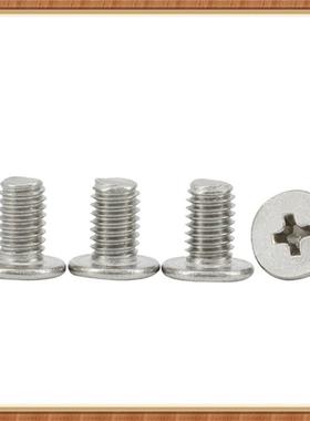 304不钢十锈丝字扁平头螺6M4**1IYU4*18*55*60大平头低头薄头螺钉