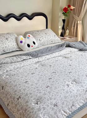 冬针织婴DNR棉豆豆被春秋秋被豆豆冬被子被芯儿童宝单双人成人宝