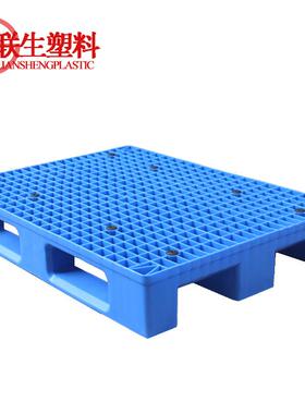 16号塑料川字托盘 全新料仓库叉车手拉车托盘塑料地卡板1.1*0.8m