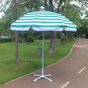 厂家条牛纹防过雨防晒胶津布条纹户广告遮阳沙GMD滩太阳外伞